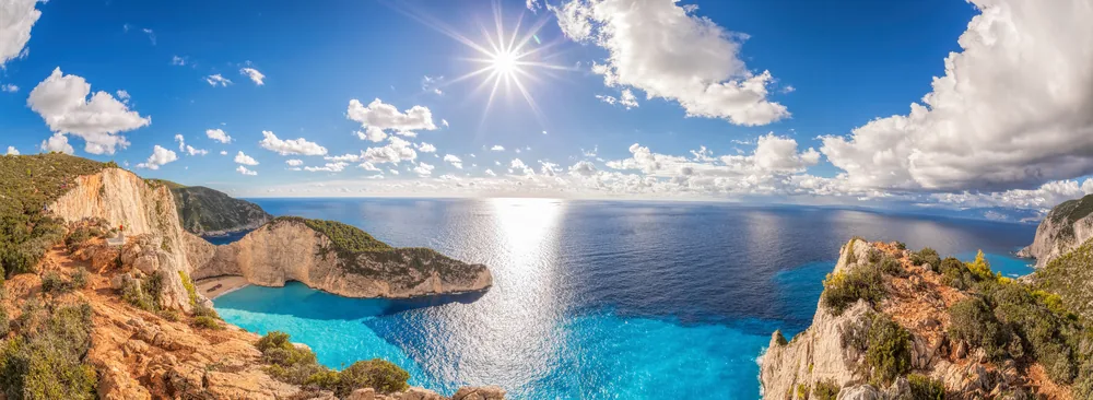 The shipwreck on Navagio beach, Zakynthos